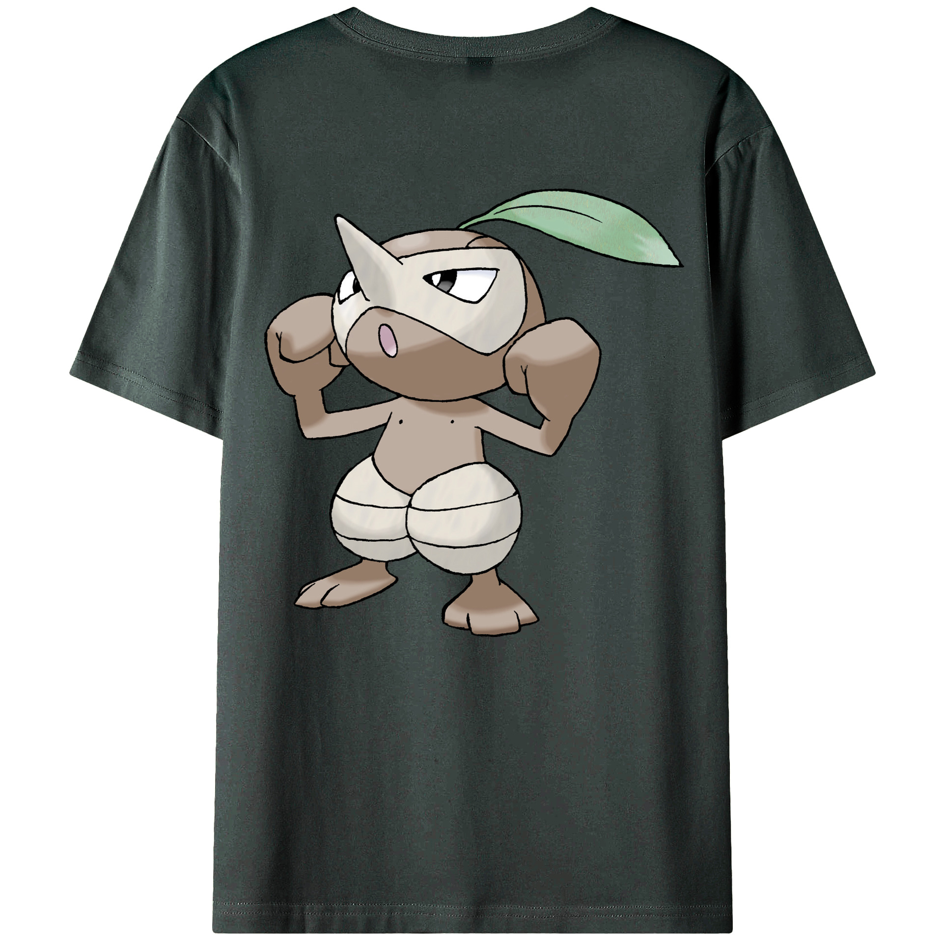 （画像用） ポケットモンスター Pokémon 綿100％ メンズ半袖Tシャツ（バックプリント） 通気性